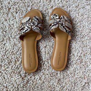 American eagle snakeskin sandals